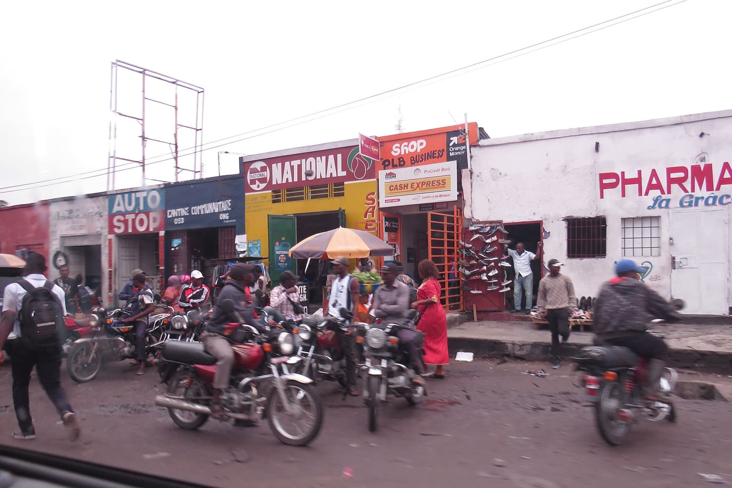 Moto-taxis en RDC